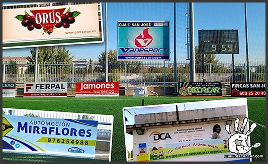 Diseño, rotulación y renovación de cartelería exterior y vallas publicitarias con impresión digital.